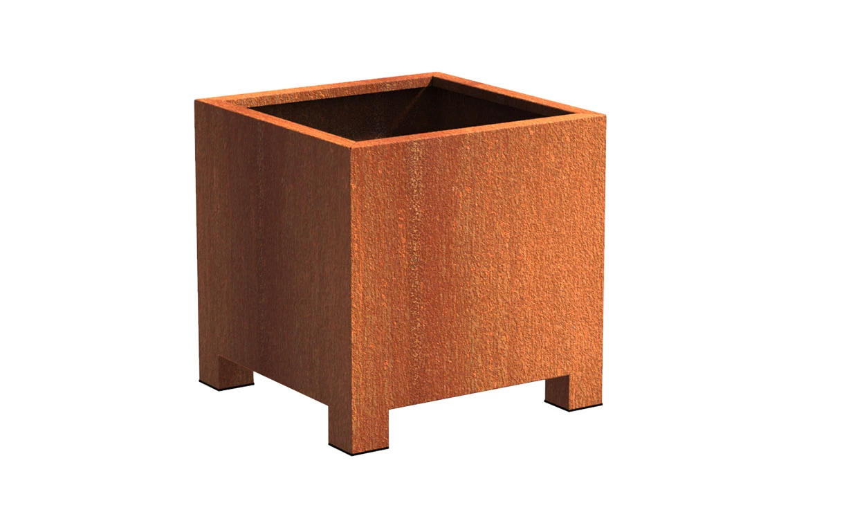 Plantenbak Cortenstaal Op Poten 70x70x70 Cm Adezz