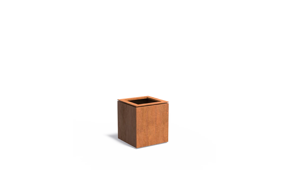 Plantenbak Cortenstaal Domus 53 X 53 X 60 Cm Adezz