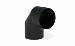 Kachelpijp Zwart Staal Bocht 90° Ø200 Mm