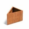 Cortenstaal Plantenbak Triangle 100 X 100 X 60 Cm