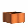 Plantenbak Cortenstaal Op Wielen 100x100x60 Cm