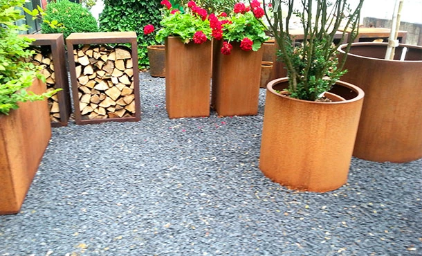 Plantenbak Cortenstaal Rond 80x40 Cm Adezz - Afbeelding 4