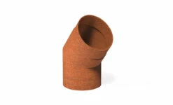 Kachelpijp Cortenstaal Bocht 45° Ø154 Mm