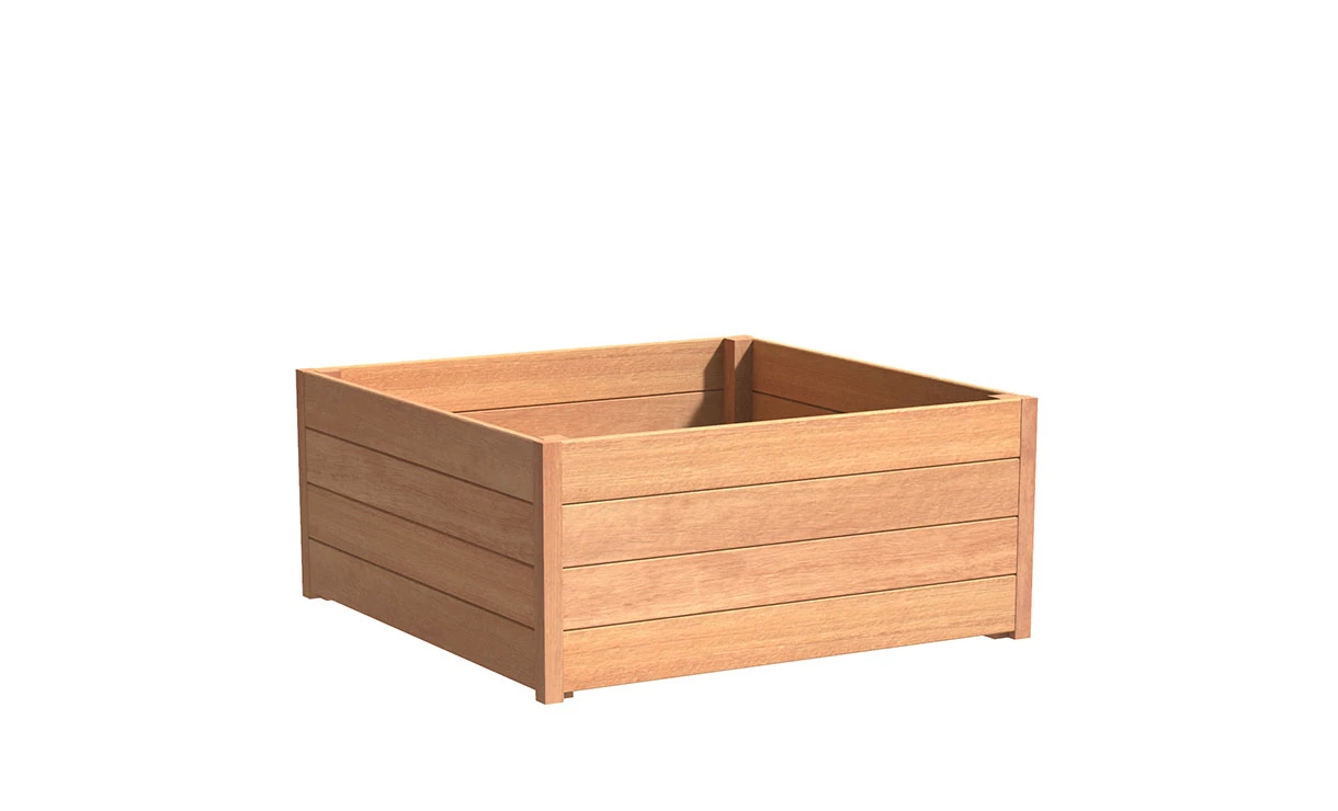 Plantenbak Hardhout 100x100x57 Cm Carrez Adezz