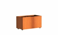 Plantenbak Cortenstaal Op Wielen 100x50x50 Cm