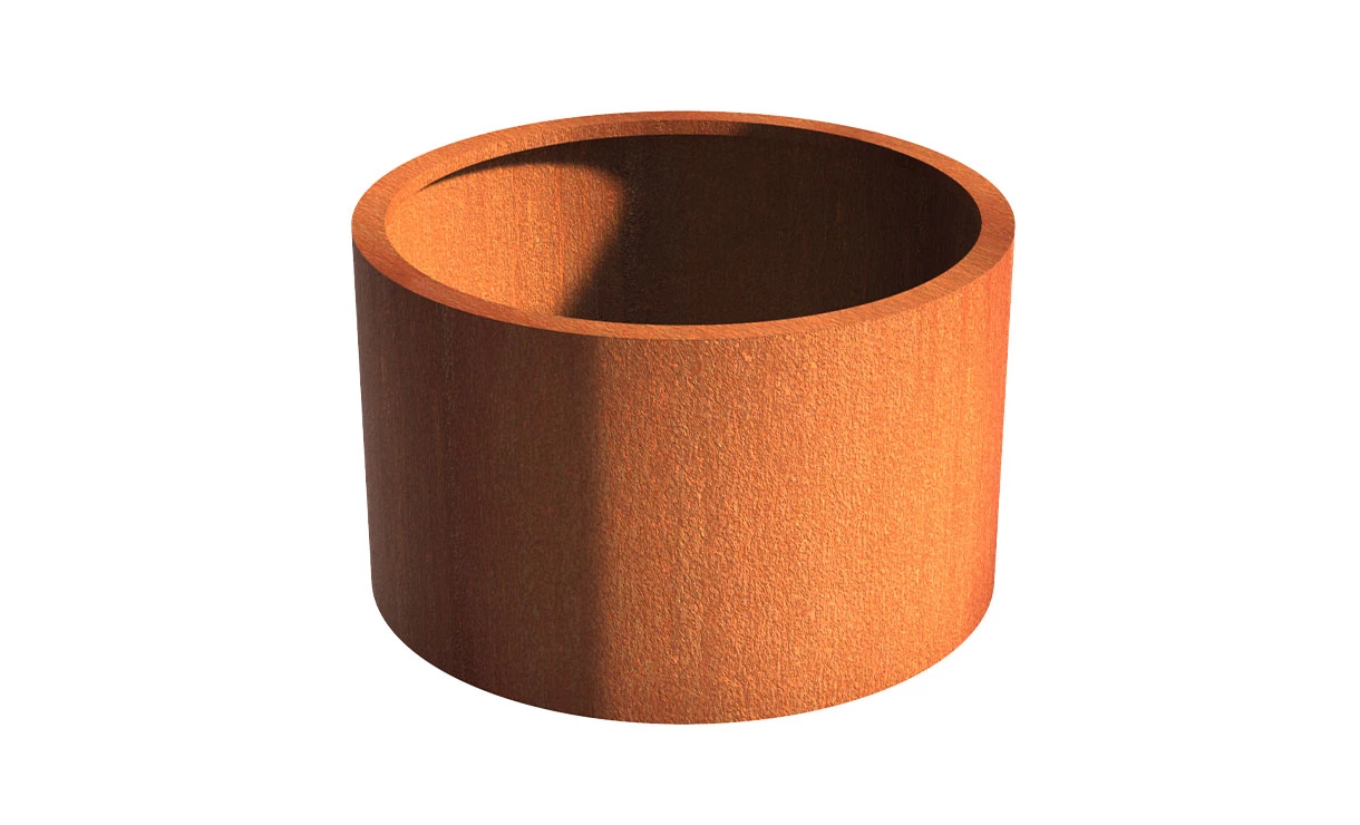 Plantenbak Cortenstaal Rond 100x60 Cm Adezz Zonder Bodem