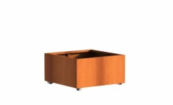 Plantenbak Cortenstaal Op Wielen 80x80x40 Cm