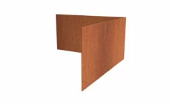 Borderrand Cortenstaal 2 Mm Hoek Recht Buiten 30x30x29 Cm