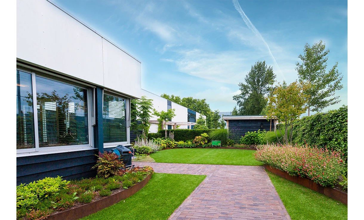 Borderrand Cortenstaal 3 Mm Hoek Recht Binnen 30x30x39 Cm Adezz - Afbeelding 2