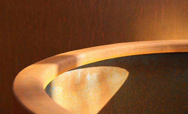 Plantenbak Cortenstaal Rond 120x80 Cm Adezz Op Poten - Afbeelding 3