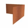 Borderrand Cortenstaal 3 Mm Hoek Recht Buiten 30x30x29 Cm