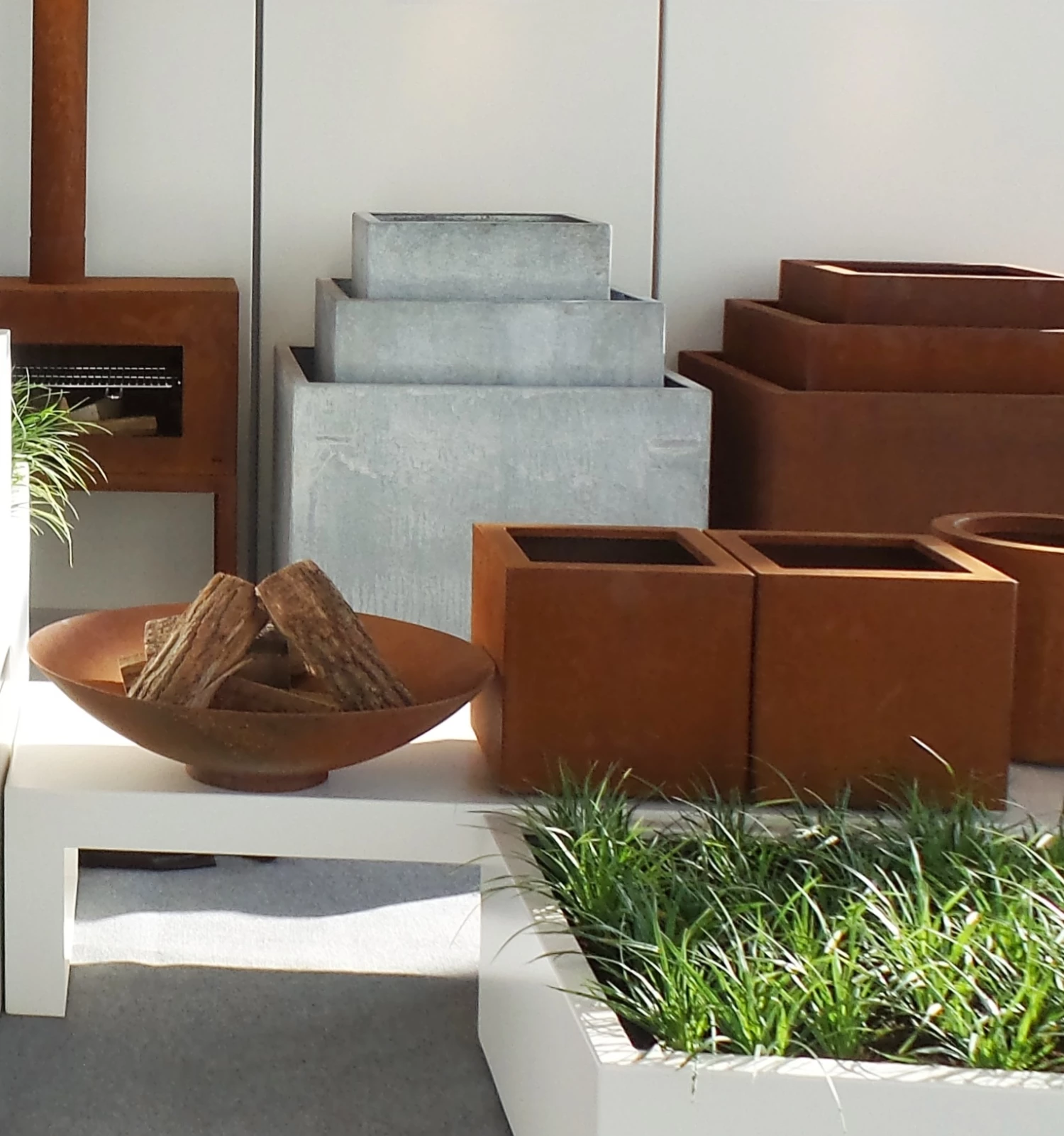 Vuurschaal Cortenstaal 80 X 21 Cm - Afbeelding 3