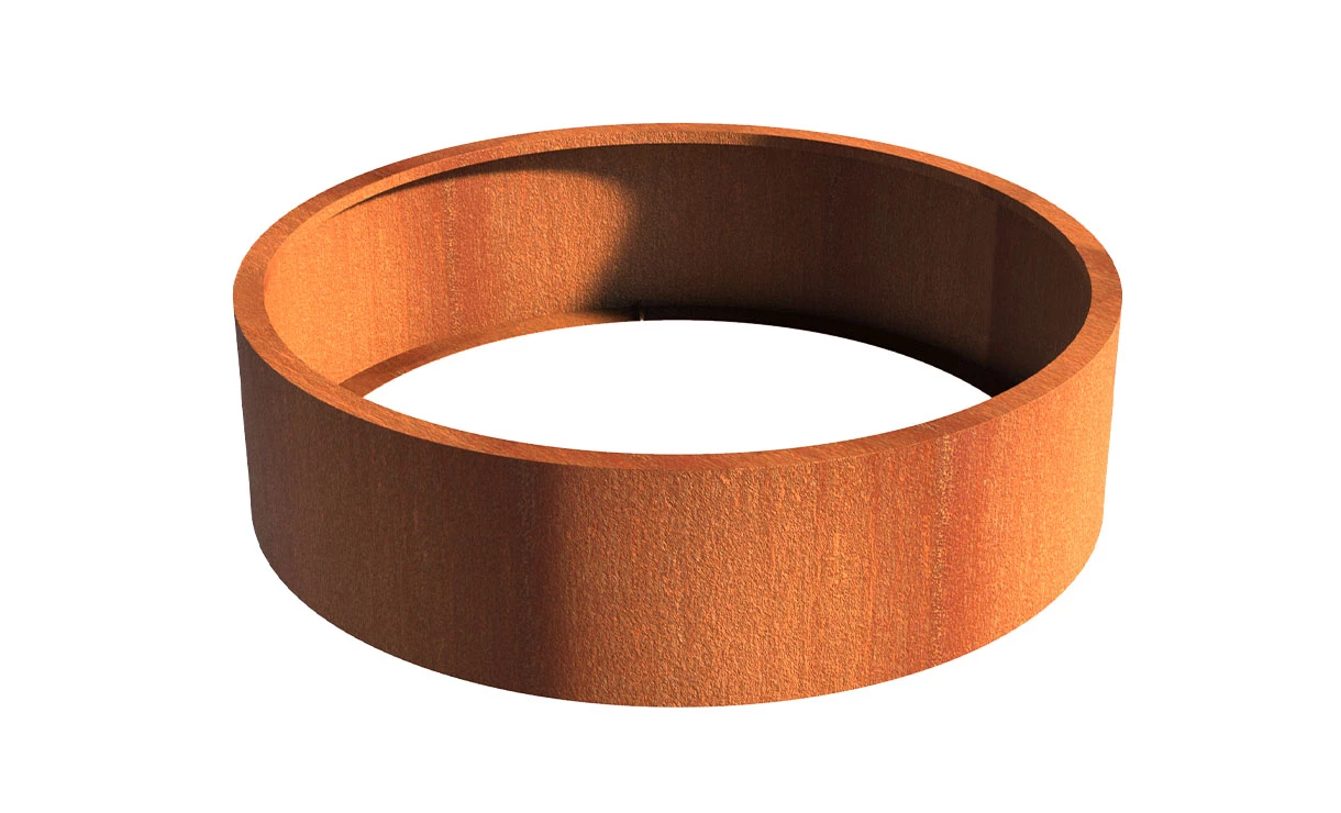 Plantenbak Cortenstaal Rond 150x40 Cm Adezz Zonder Bodem
