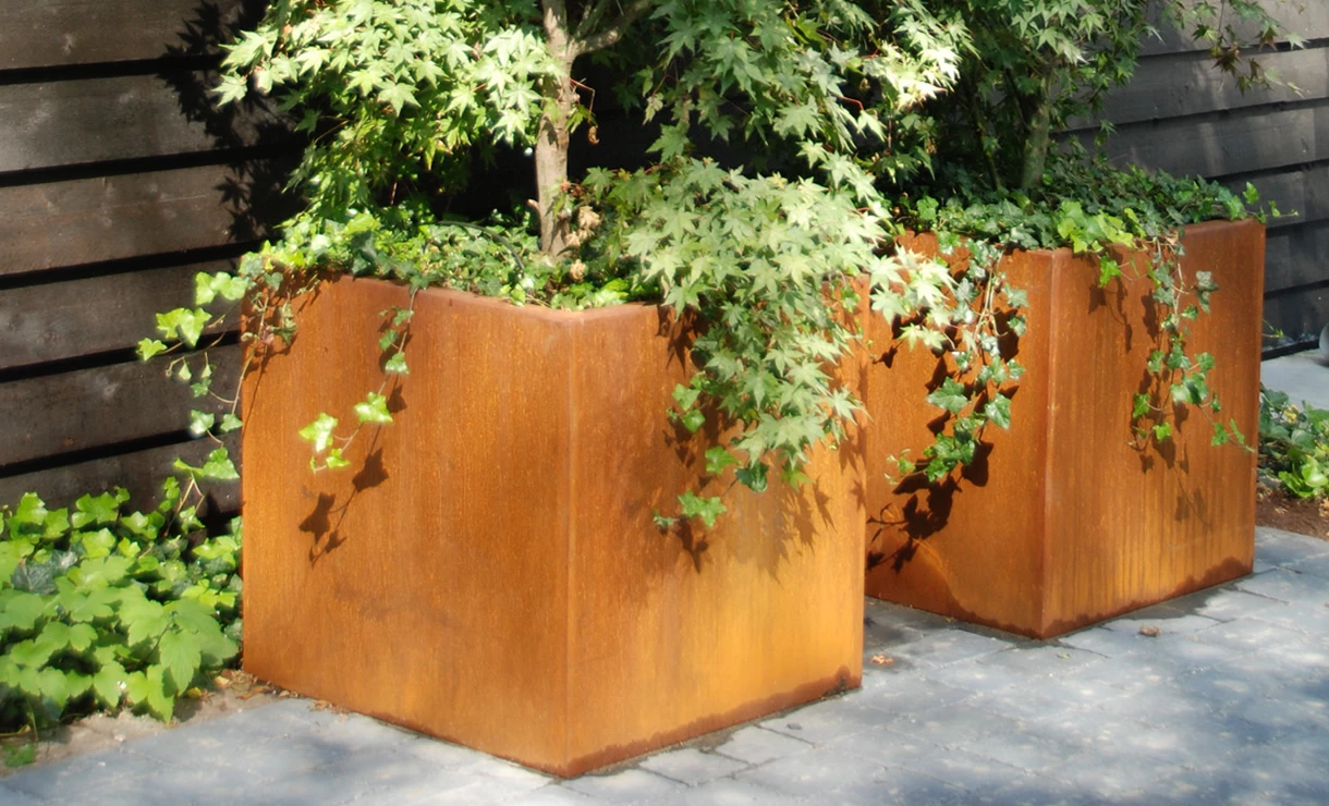 Plantenbak Cortenstaal 60x60x60 Cm Adezz - Afbeelding 2