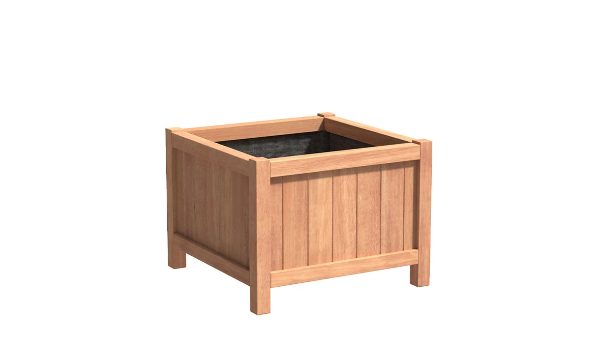 Plantenbak Hardhout 80x80x60 Cm Valencia Adezz