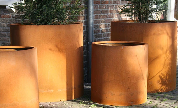 Plantenbak Cortenstaal Rond 120x60 Cm Adezz Zonder Bodem - Afbeelding 3