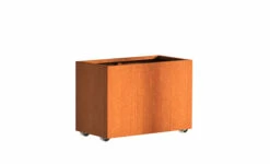 Plantenbak Cortenstaal Op Wielen 90x50x60 Cm